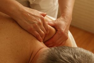 receiving a massage therapy
